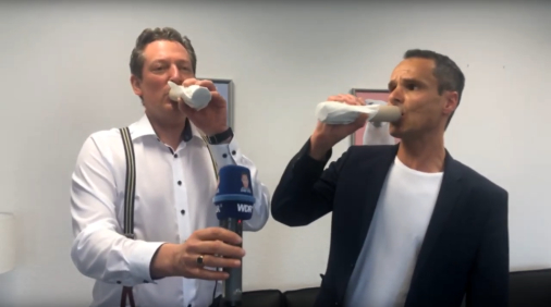 Stimmübung mit der Papprolle